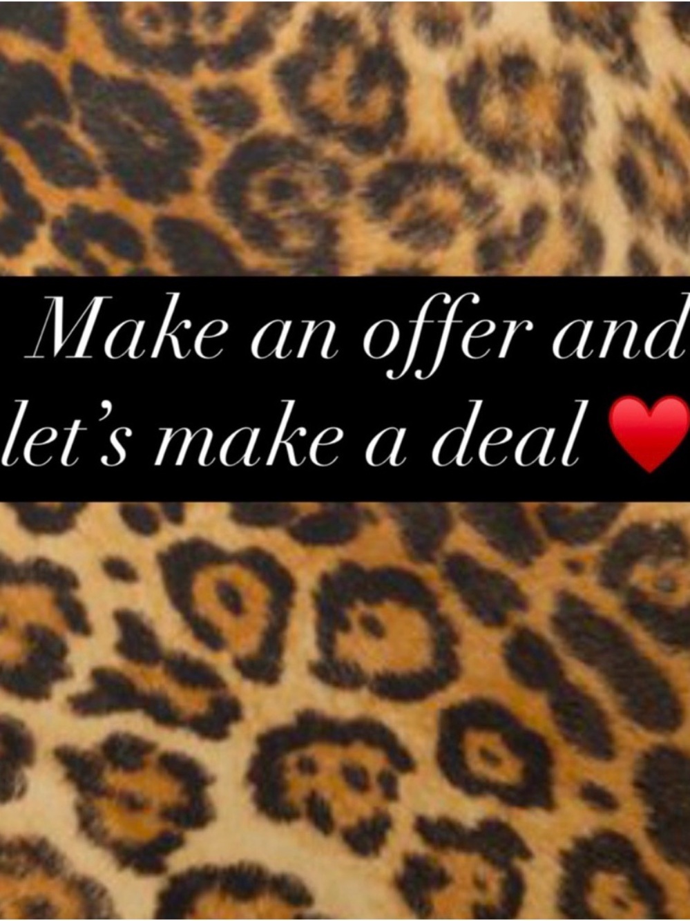 Leopard Print Faux Fur Fabric Accessory - Brown & Black